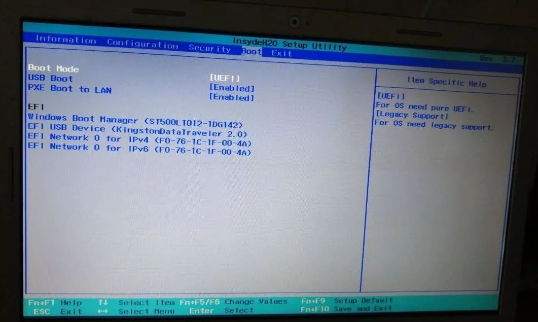 联想 | InsydeH20 setup Utility 设置U盘启动教程_小白一键重装系统官网